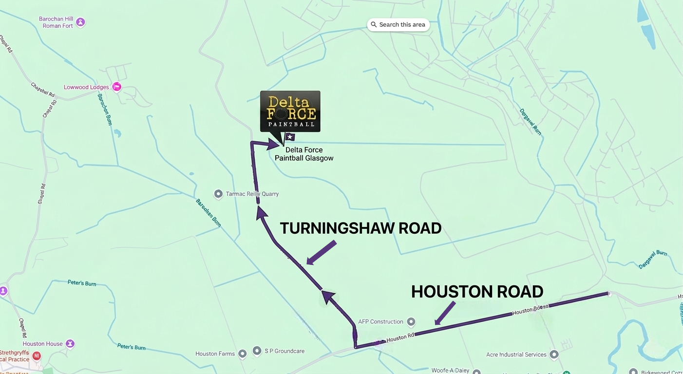 manchester paintball location map